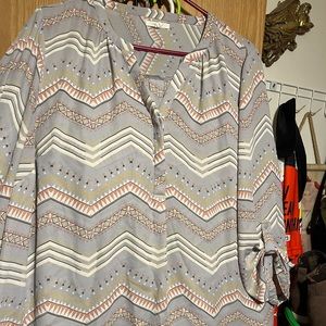 Maurice’s Blouse Aztec Design